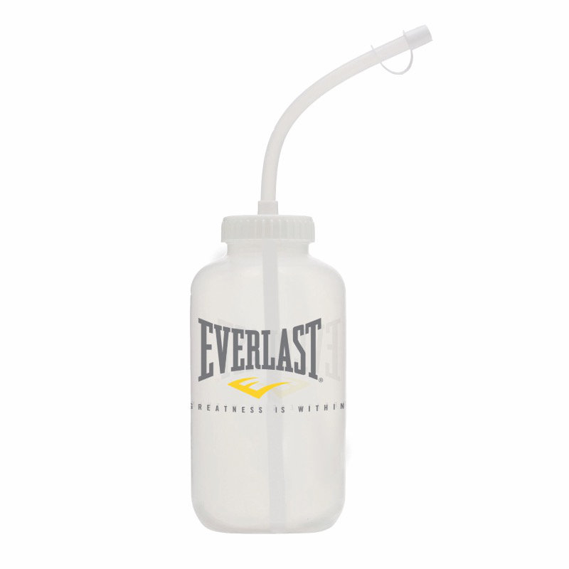 Gjennomsiktig vannflaske med spraydyse fra Everlast